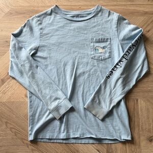 Vineyard Vines Light Blue Kids Long Sleeve Tee